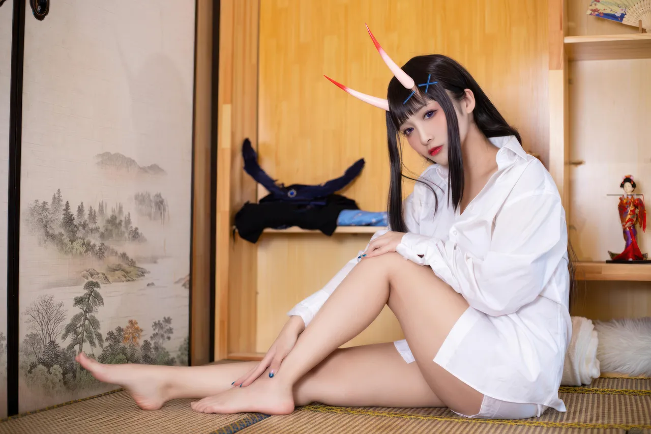 洛璃LoLiSAMA - 碧蓝航线 能代 衬衣-erohere5.webp